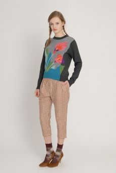 AW1213 CHECK ANKLE SOCKS - VARIOUS - Other Image